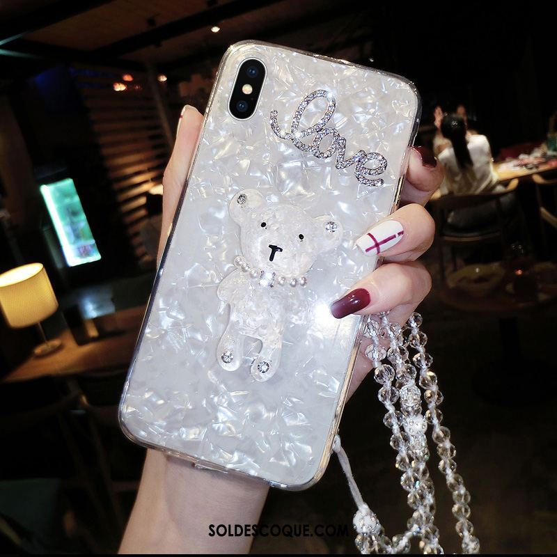 Coque iPhone Xs Étui Silicone Incassable Fluide Doux Téléphone Portable Pas Cher