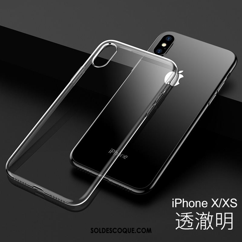 Coque iPhone Xs Étui Transparent Très Mince Téléphone Portable Tout Compris Pas Cher