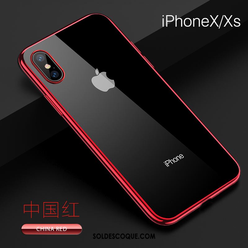 Coque iPhone Xs Étui Transparent Très Mince Téléphone Portable Tout Compris Pas Cher