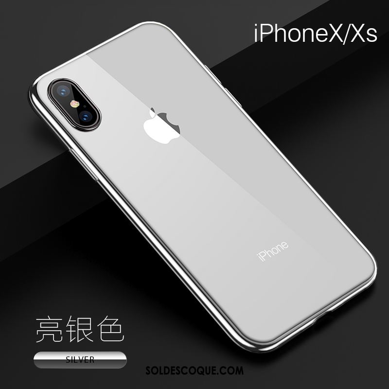 Coque iPhone Xs Étui Transparent Très Mince Téléphone Portable Tout Compris Pas Cher