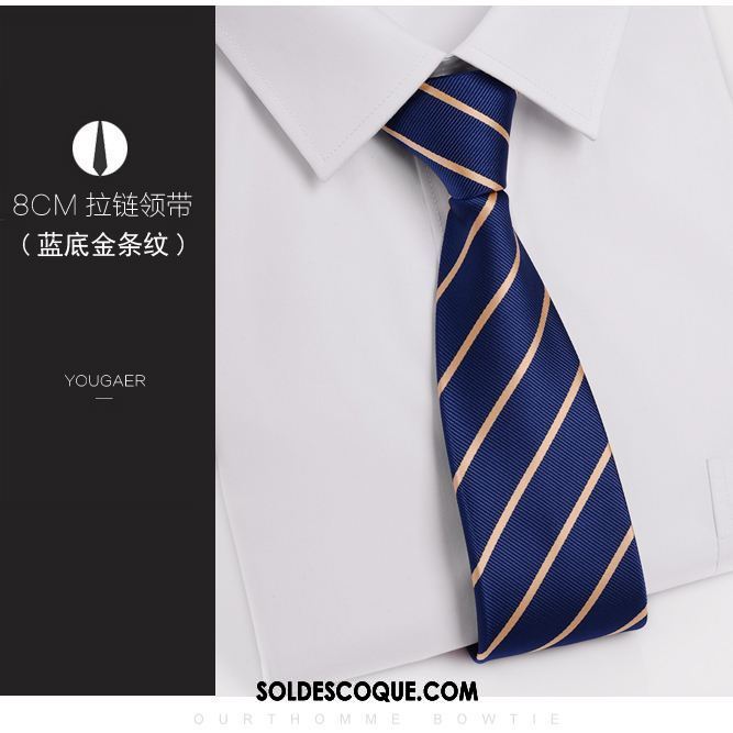 Cravate Homme Bleu Foncé Vêtements De Cérémonie Paresseux Fermeture Éclair Noir En Ligne
