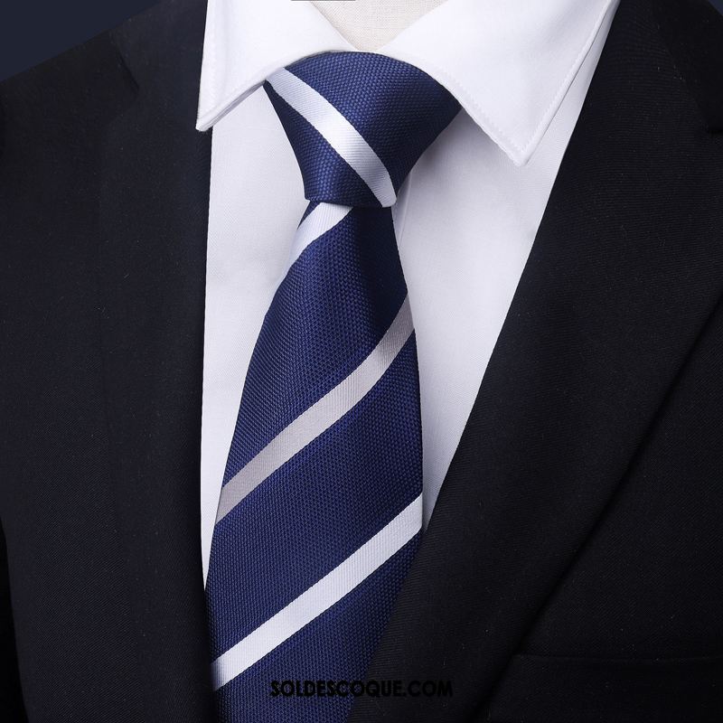 Cravate Homme Bleu Vêtements De Cérémonie Le Marié Rayé Carrière Soldes