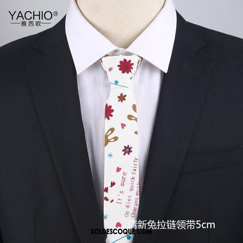 Cravate Homme Coton Loisir Boite Cadeau Mode Fermeture Éclair Soldes