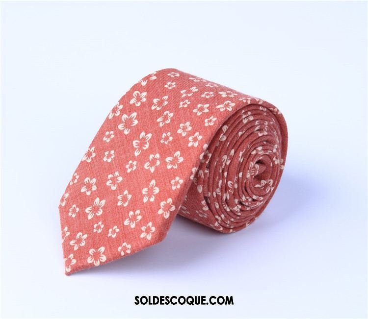 Cravate Homme Loisir Coton Mode Europe Impression Soldes