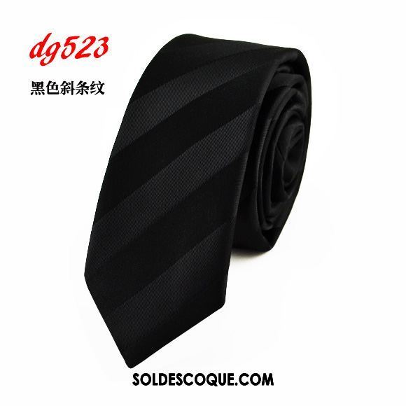 Cravate Homme Étroit Noir Vent De L'université Loisir Vêtements De Cérémonie En Vente