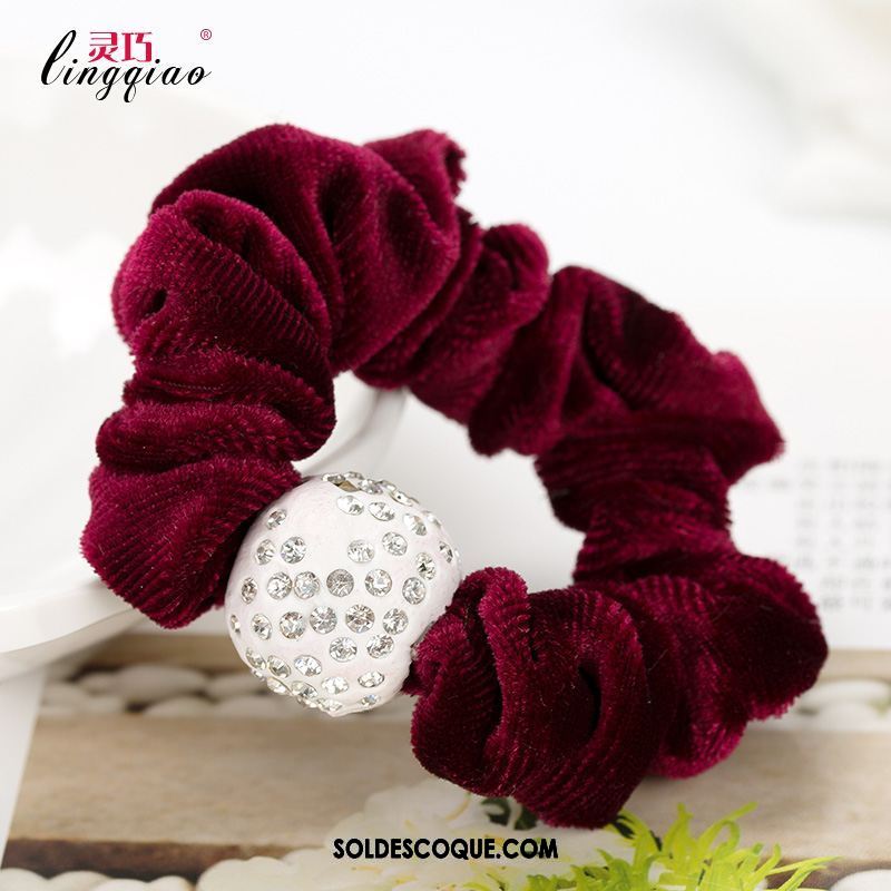 Fleur De Tête Femme Accessoires Fleur Corde Tête Flanelle Élastique En Ligne