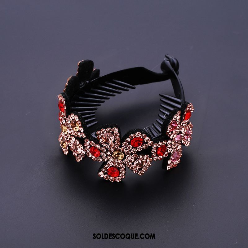 Fleur De Tête Femme Corde Tête Bandes Cheveux Pierres De Strass Adulte Bourgeon En Vente