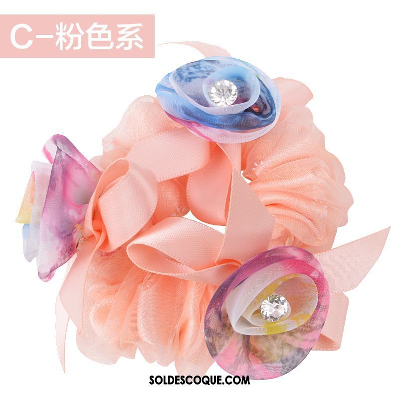 Fleur De Tête Femme Couvre-chefs Rose Corde Tête Élastique Personnalité En Vente