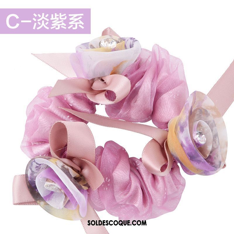 Fleur De Tête Femme Couvre-chefs Rose Corde Tête Élastique Personnalité En Vente