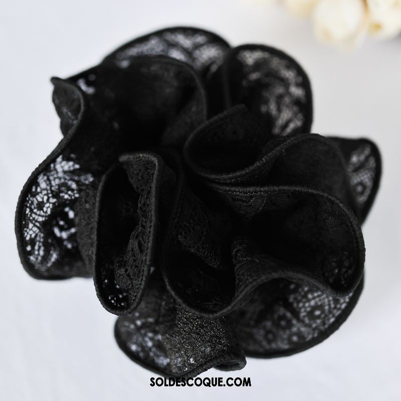 Fleur De Tête Femme Dentelle Pure Couleur Noir Couvre-chefs Gros En Vente