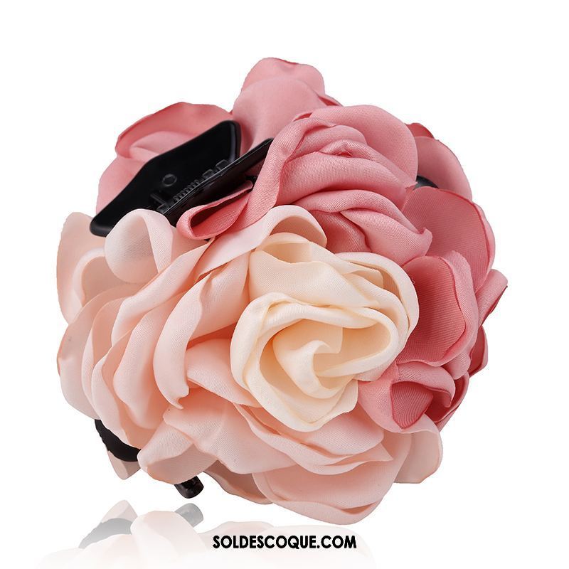 Fleur De Tête Femme Rose Ornements De Cheveux Épingle À Cheveux Poignées Couvre-chefs Soldes