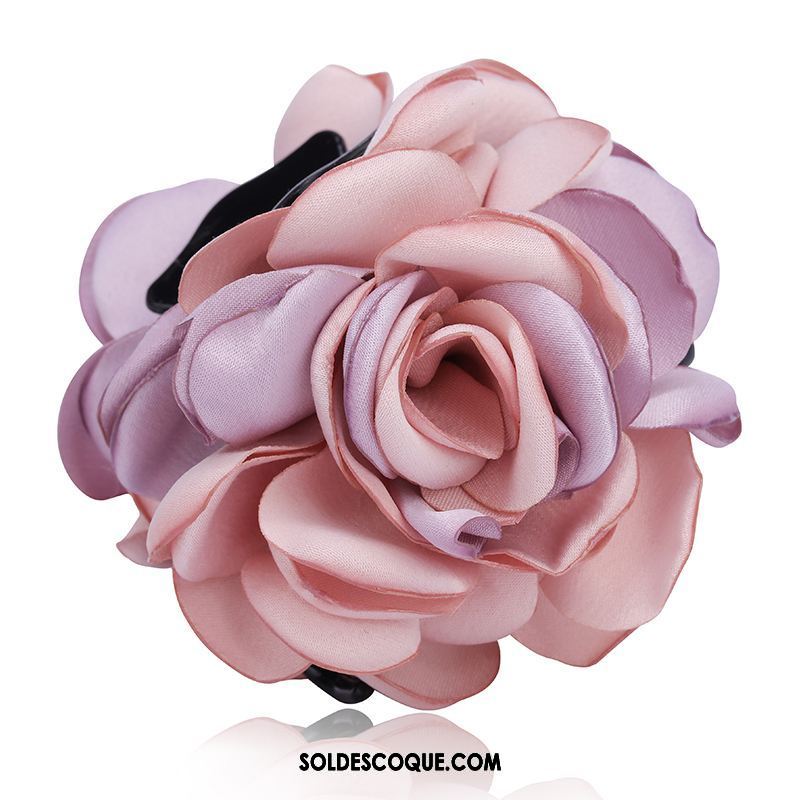 Fleur De Tête Femme Rose Ornements De Cheveux Épingle À Cheveux Poignées Couvre-chefs Soldes