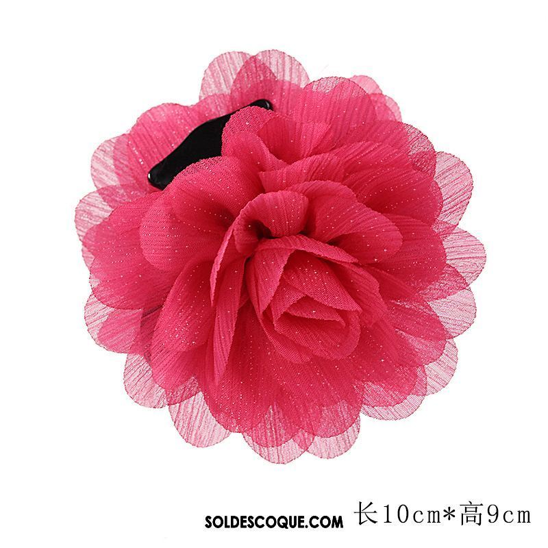 Fleur De Tête Femme Rose Ornements De Cheveux Épingle À Cheveux Poignées Couvre-chefs Soldes