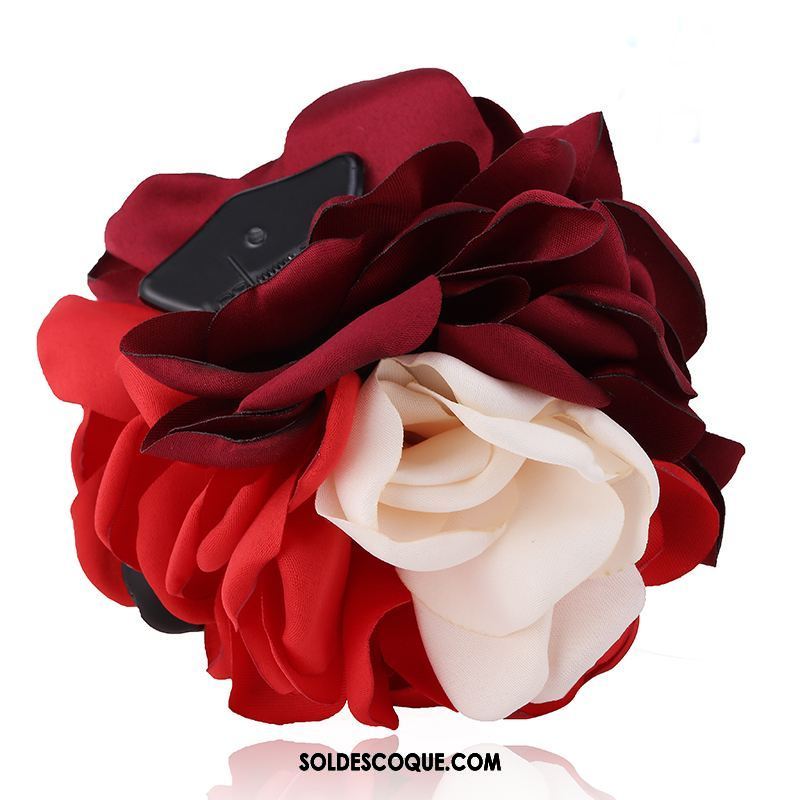 Fleur De Tête Femme Rose Ornements De Cheveux Épingle À Cheveux Poignées Couvre-chefs Soldes