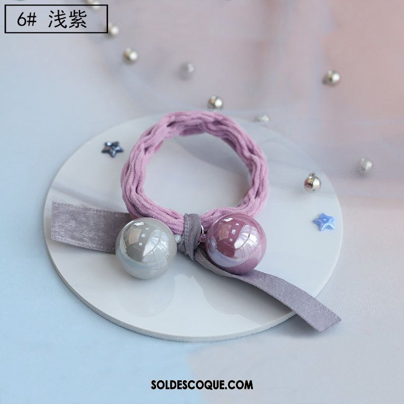 Fleur De Tête Femme Simple Cheveux Cravate Bracelet Élasticité Couvre-chefs Pas Cher