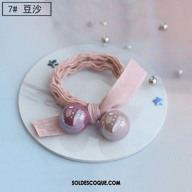 Fleur De Tête Femme Simple Cheveux Cravate Bracelet Élasticité Couvre-chefs Pas Cher