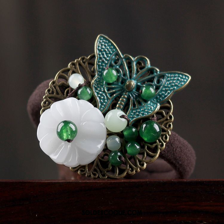 Fleur De Tête Femme Vert Cercle Des Cheveux Original Accessoires Ornements De Cheveux En Vente