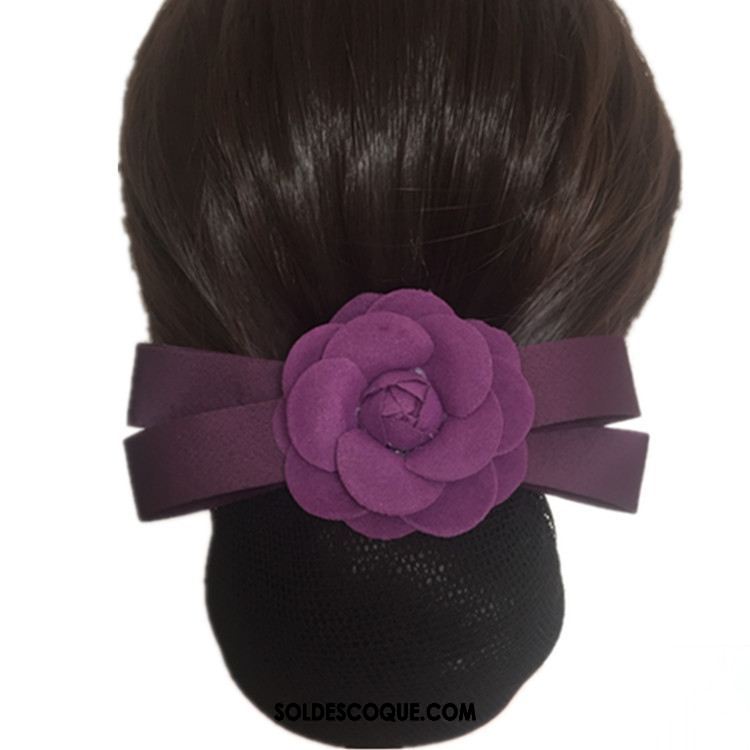 Fleur De Tête Femme Violet Cheveux En Plaques Carrière Poche Nette Invisible Soldes