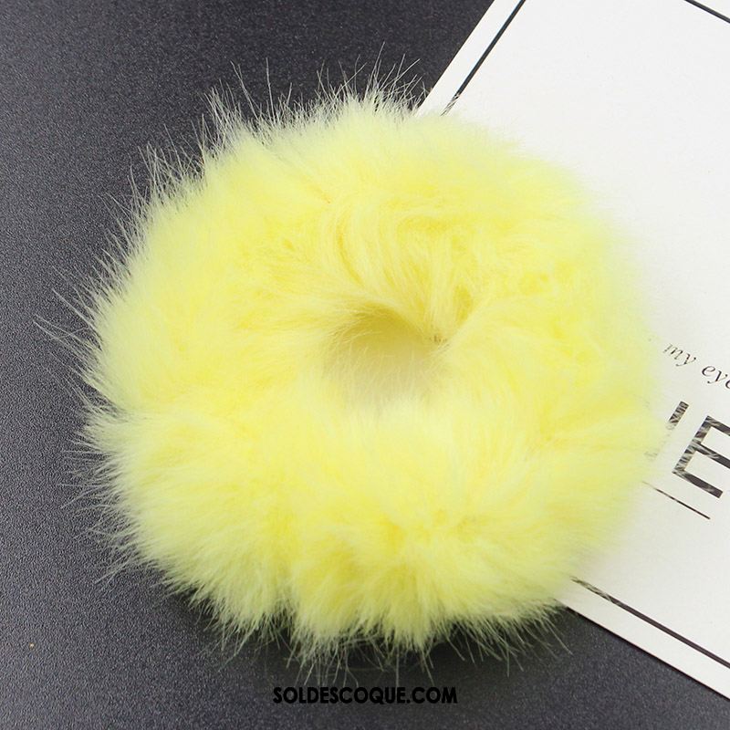 Fleur De Tête Femme Élastique Hairball Corde Tête Accessoires Velours Soldes