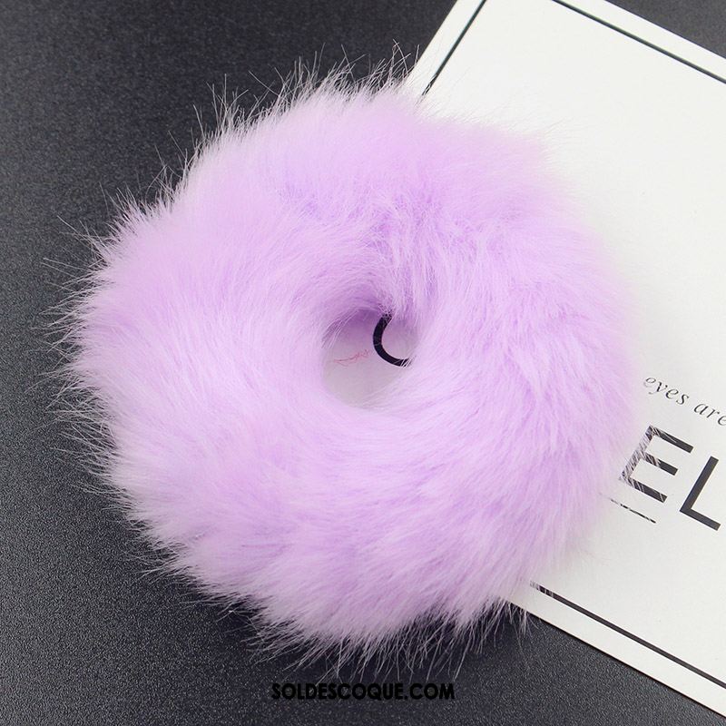 Fleur De Tête Femme Élastique Hairball Corde Tête Accessoires Velours Soldes