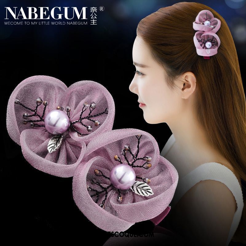 Fleur De Tête Femme Épingle À Cheveux Rose Cercle Des Cheveux Couvre-chefs Fleur Pas Cher