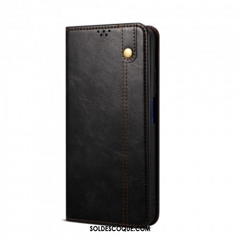 Flip Cover Huawei P50 Pro Simili Cuir Ciré