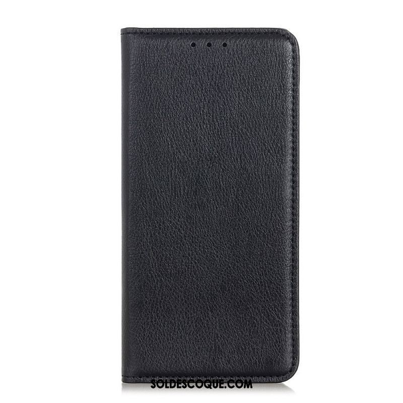 Flip Cover Moto E40 / E30 / E20 Cuir Fendu Texturé