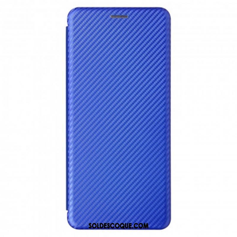 Flip Cover Moto G100 Silicone Carbone