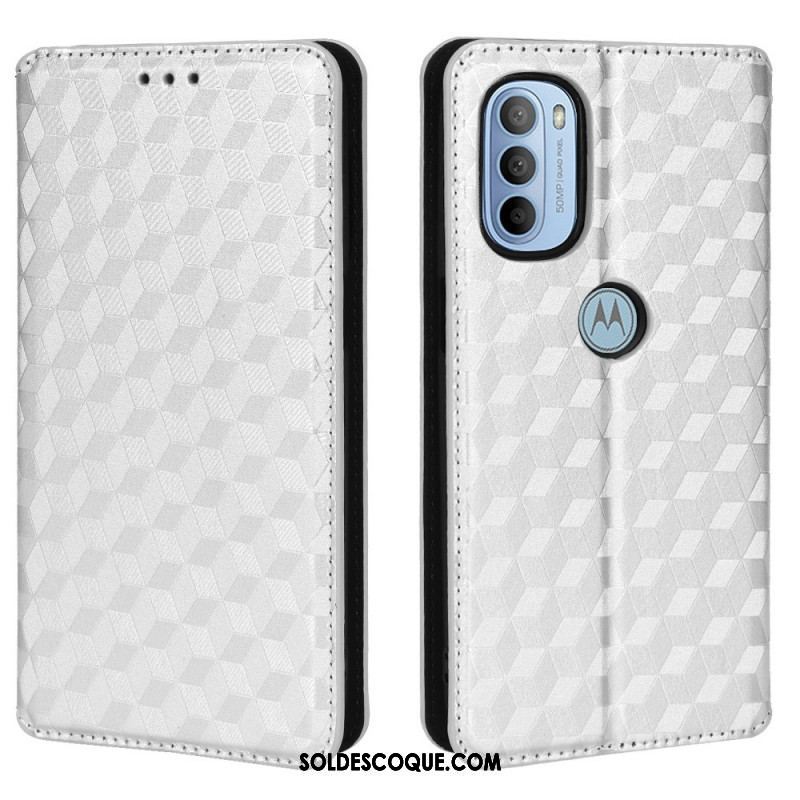 Flip Cover Moto G41 / G31 Effet Cuir Diamant