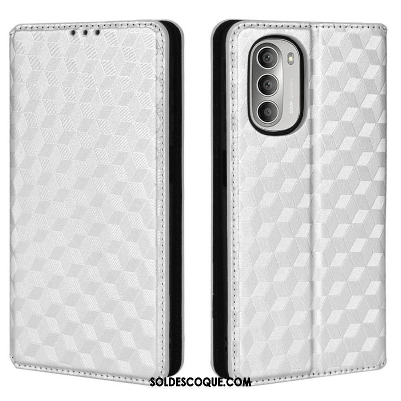 Flip Cover Moto G51 5G Effet Cuir Diamant