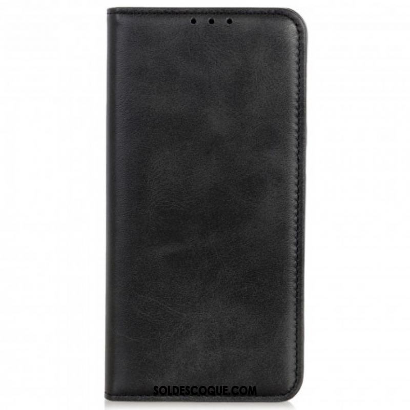 Flip Cover Motorola Edge 20 Lite Cuir Fendu Design