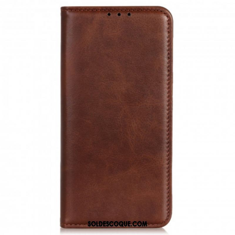 Flip Cover Motorola Edge 20 Lite Cuir Fendu Design