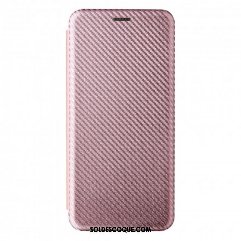 Flip Cover Motorola Edge 20 Lite Silicone Carbone Coloré