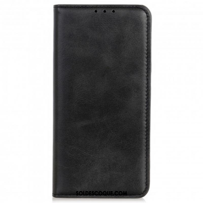 Flip Cover Motorola Edge 20 Pro Cuir Fendu Design