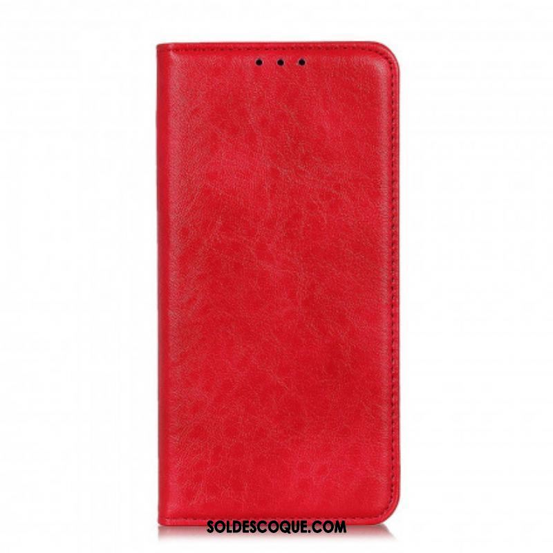 Flip Cover Motorola G60s Cuir Fendu Texturé