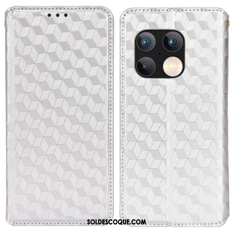 Flip Cover OnePlus 10 Pro 5G Effet Cuir Diamant