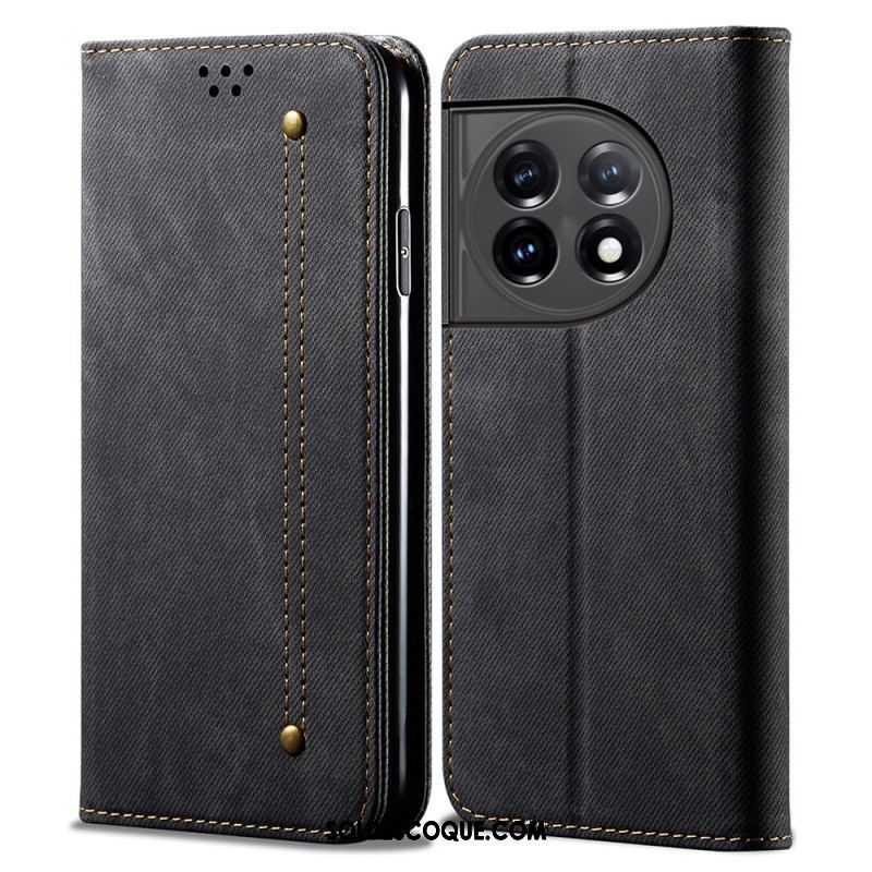 Flip Cover OnePlus 11 5G Tissu Jeans