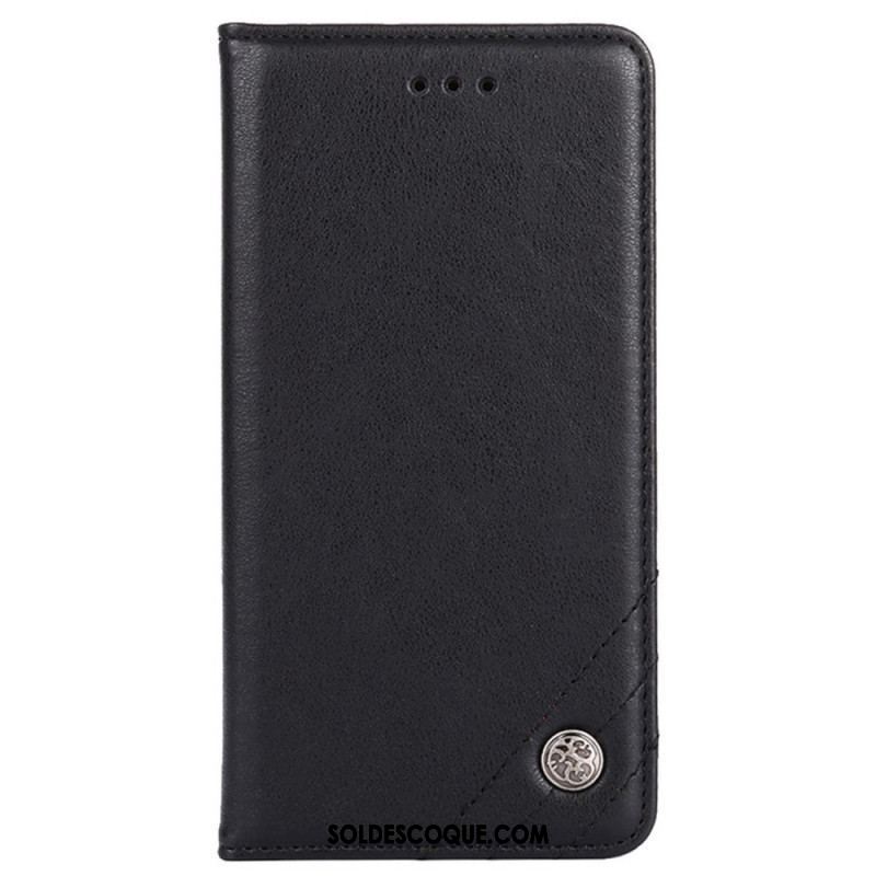 Flip Cover OnePlus Nord CE 2 Lite 5G Simili Cuir Rivet Décoratif