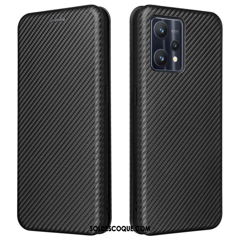 Flip Cover OnePlus Nord CE 2 Lite 5G Texture Fibre Carbone