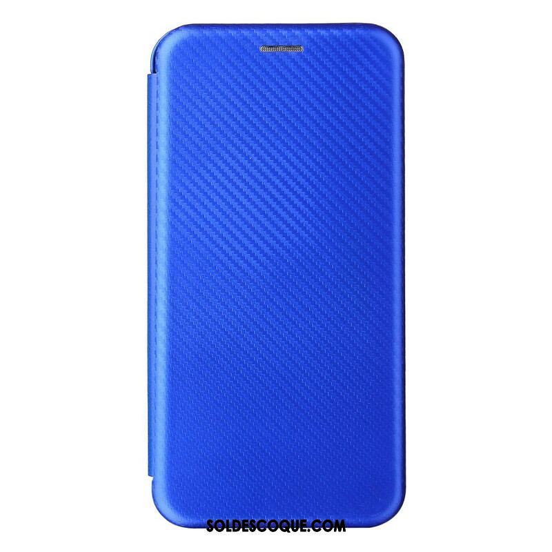 Flip Cover Oppo A16 / A16s Silicone Carbone Coloré