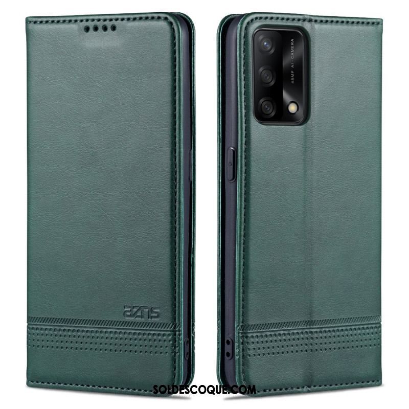 Flip Cover Oppo A74 4G AZNS Simili Cuir