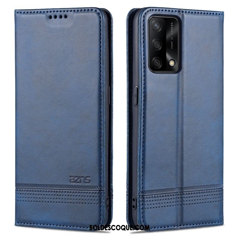 Flip Cover Oppo A74 4G AZNS Simili Cuir