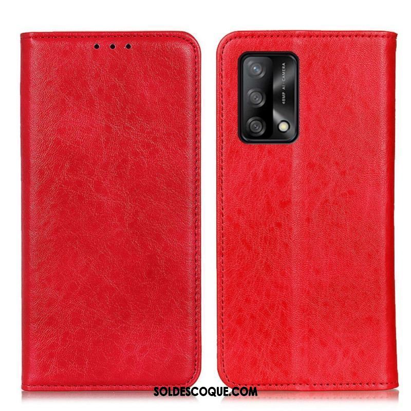 Flip Cover Oppo A74 4G Texture Cuir