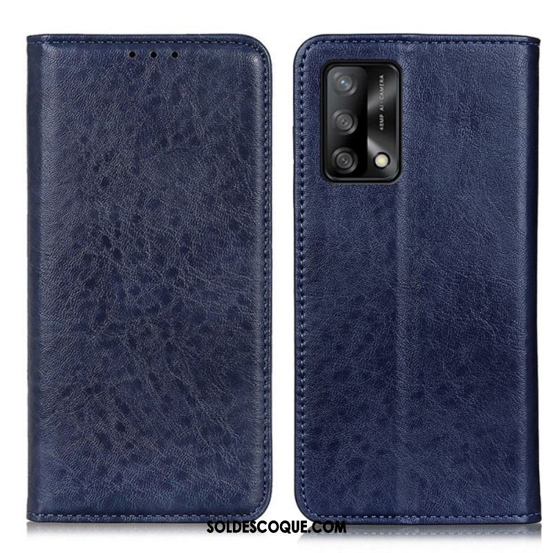 Flip Cover Oppo A74 4G Texture Cuir