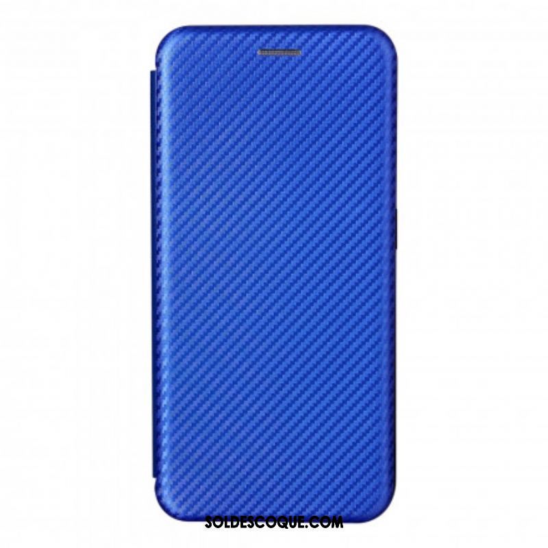 Flip Cover Oppo A94 5G Silicone Carbone Coloré