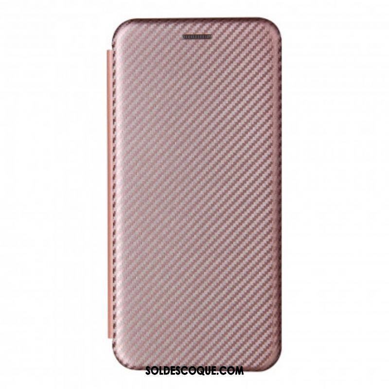 Flip Cover Oppo A94 5G Silicone Carbone Coloré