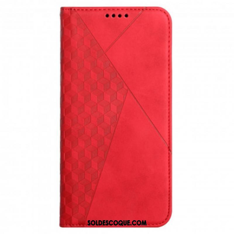 Flip Cover Oppo A94 5G Skin-Touch style Cubique