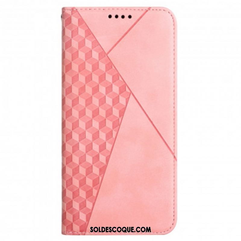 Flip Cover Oppo A94 5G Skin-Touch style Cubique