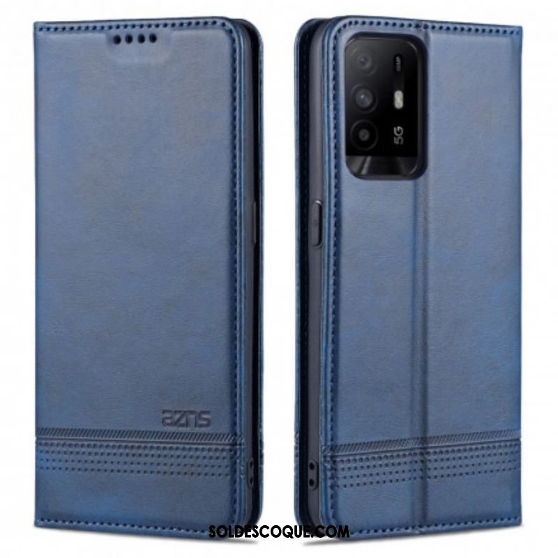 Flip Cover Oppo A94 5G Style Cuir AZNS