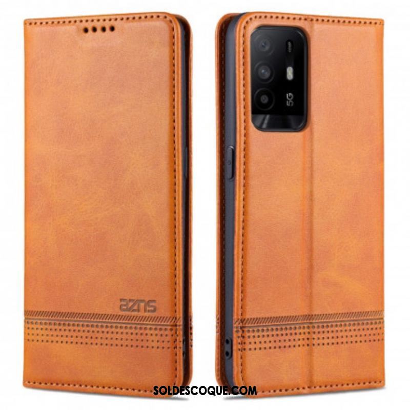 Flip Cover Oppo A94 5G Style Cuir AZNS